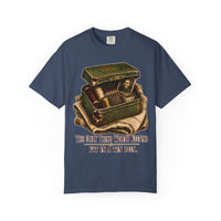 color:Midnight | The Only Thing Worth Keeping Fit in a Tin Box — Midnight front view