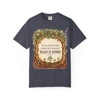 color:Navy | The Tree You Plant Today Is Shade You'll Never Sit In. Plant It — Navy front view