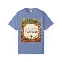 color:Washed Denim | The Tree You Plant Today Is Shade You'll Never Sit In. Plant It — Washed Denim front view