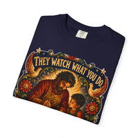 color:True Navy | They Watch What You Do. Not What You Say — True Navy folded view