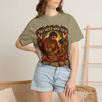 color:Khaki | They Watch What You Do. Not What You Say — Khaki lifestyle view