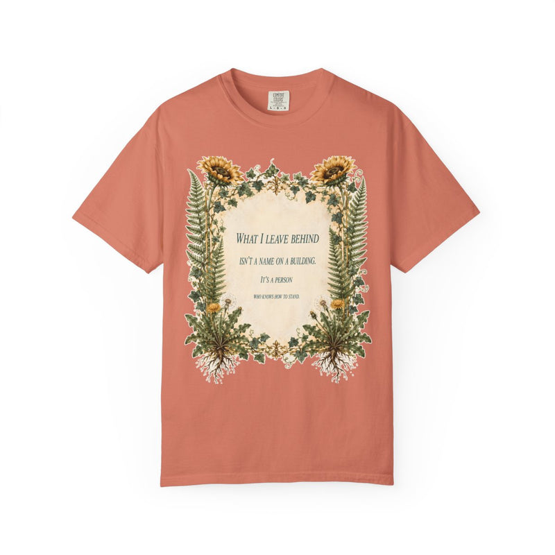 color:Terracotta | What I Leave Behind Is a Person Who Knows How to Stand — Terracotta front view
