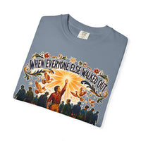 color:Blue Jean | When Everyone Else Walked Out, I Stepped Up — Blue Jean folded view