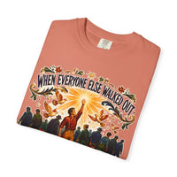 color:Terracotta | When Everyone Else Walked Out, I Stepped Up — Terracotta folded view