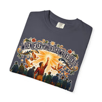 color:Navy | When Everyone Else Walked Out, I Stepped Up — Navy folded view