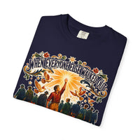 color:True Navy | When Everyone Else Walked Out, I Stepped Up — True Navy folded view