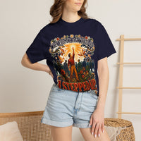 color:True Navy | When Everyone Else Walked Out, I Stepped Up — True Navy lifestyle view