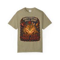 color:Khaki | When Everything Falls Apart, You Use Your Hands — Khaki front view