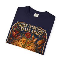color:True Navy | When Everything Falls Apart, You Use Your Hands — True Navy folded view