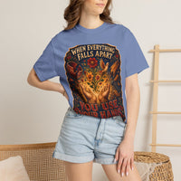 color:Washed Denim | When Everything Falls Apart, You Use Your Hands — Washed Denim lifestyle view