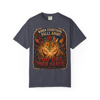 color:Navy | When Everything Falls Apart, You Use Your Hands — Navy front view
