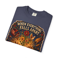 color:Denim | When Everything Falls Apart, You Use Your Hands — Denim folded view