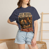 color:Denim | Just Because They Can't See It — Denim lifestyle view