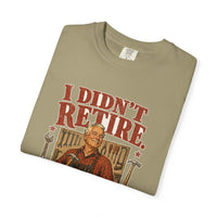 color:Khaki | I Didn't Retire — Khaki folded view