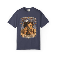 Denim colorway — Patient Hands, Careful Hands heritage tee