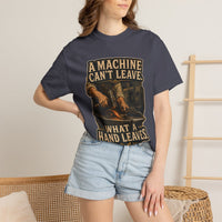 color:Navy | A Machine Can't Leave — Navy folded view