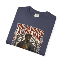 color:Denim | You Laughed at the Man Who Built the Walls — Denim folded view