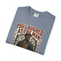 color:Blue Jean | You Laughed at the Man Who Built the Walls — Blue Jean folded view