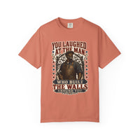 color:Terracotta | You Laughed at the Man Who Built the Walls — Terracotta front view